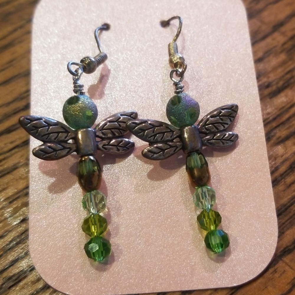 Adorable dragon fly earrings